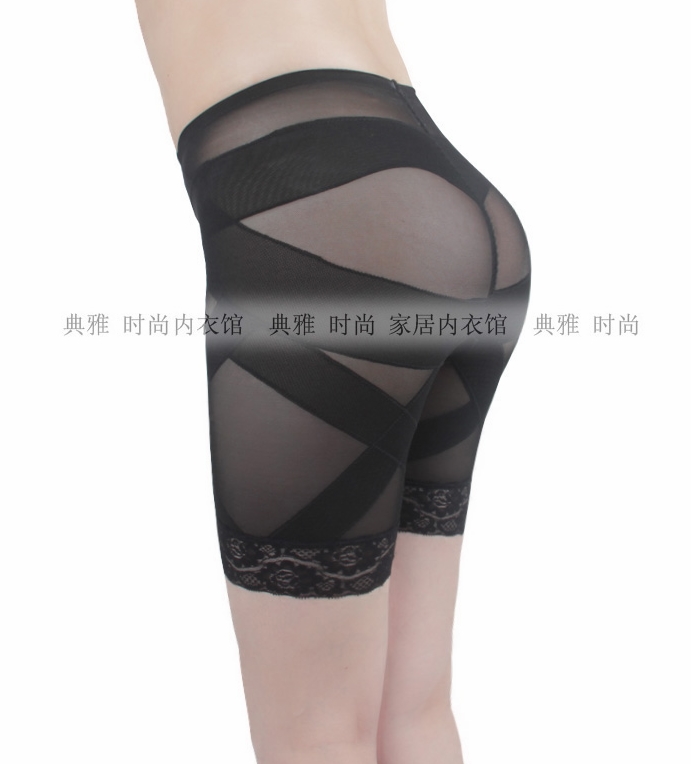 Thin plastic body lifting hip pants with high waist without marks and bellied underpants Charlesilk web yarn transparent and breathable bungles 30% flat corners