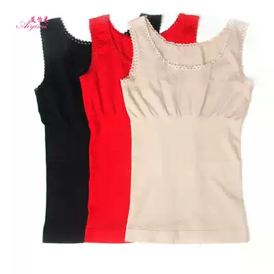 Autumn and winter sculptor women's belly corset vest seamless body warm bottoming round neck sleeveless underwear