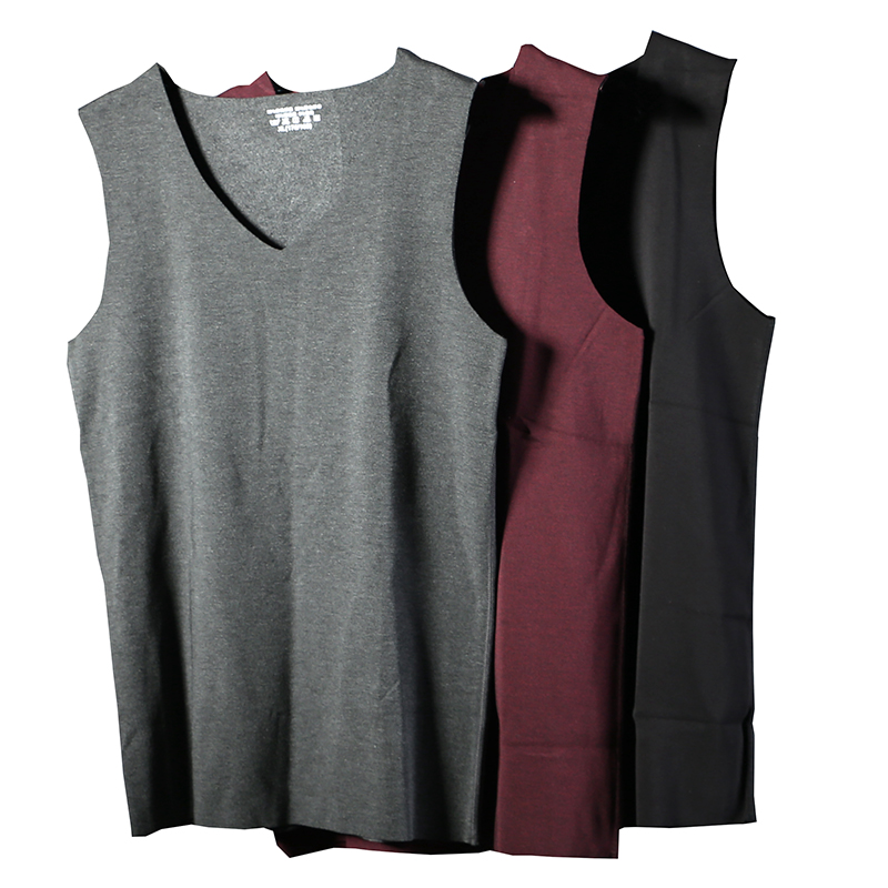 Heating clothes men's vest plus velvet heating book type seamless close-fitting bottoming to wear autumn and winter sleeveless cotton vest vest