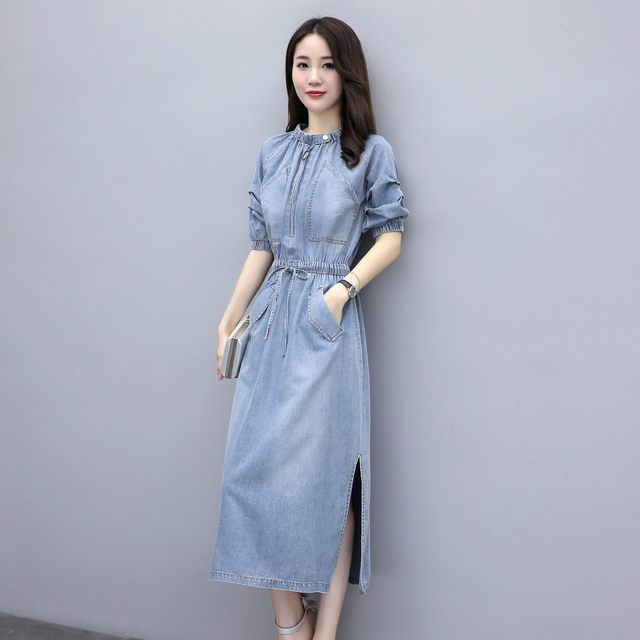 thin denim dress