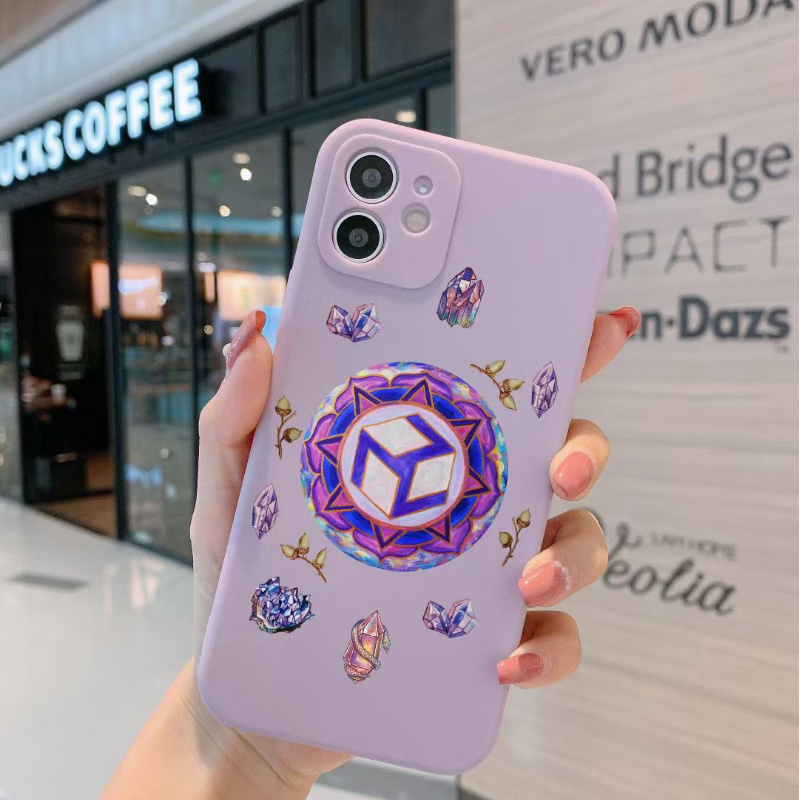 Tarot Card Fortune Violet Card Angel World Tree Aura Om Phone Case Liquid Soft Case Full Coverage Wear-Resistant Non-Slip All Models Available for Order