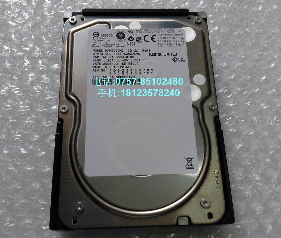 Fujitsu FUJITSU CA06550-B100 MAW3073NC 73G MAW3073NC 10K 10K U320 SCSI Hard disc