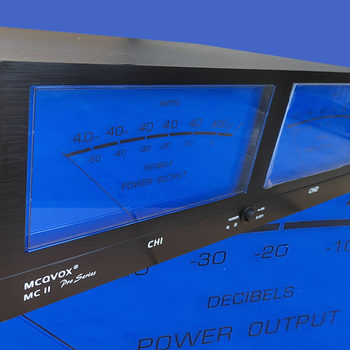 Audio Vu Meter High-End Blue Large Dial Level Pointer Db Meter Mcintosh Amplifier Mcqvox Mc-Ii