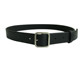 South Korea's 2024 new belt square matte silver solid buckle black belt chic style wide ladies trendy