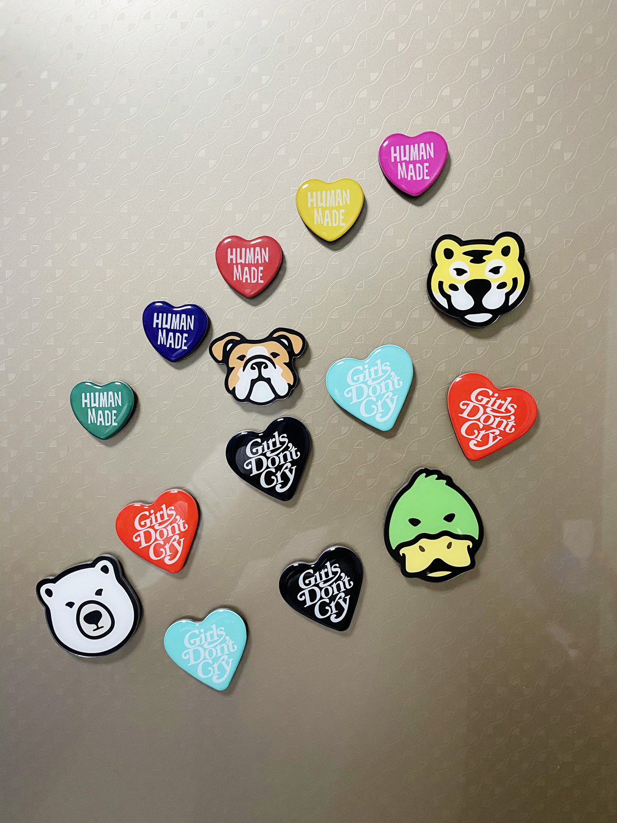 Japanese home animal refrigerator paste tiger duck polar bear bullfighter magnetic sticker