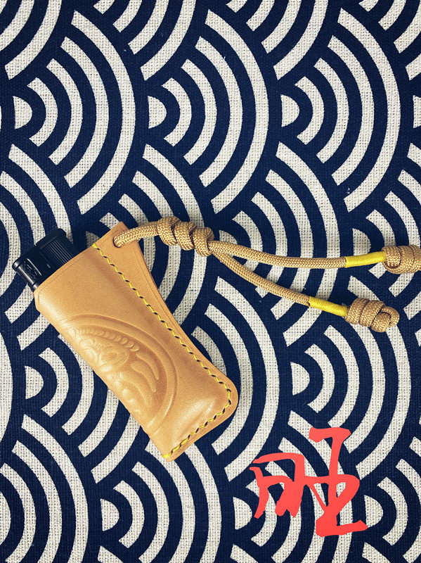 ADD handmade 2022 Lucky Dawang Dharma blessing lighter cover pure leather handmade New Year gift