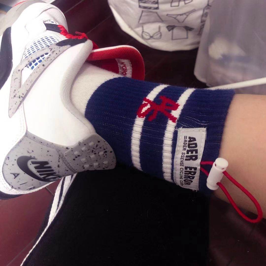 ader trend ins monster Hercules high-top socks men and women with the same paragraph little red book cotton socks middle tube high tube