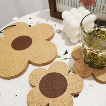Cork cup insulation mat in wind Japanese coffee cute cushion tablemat china cushion creative Nordic