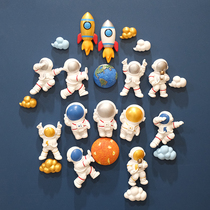 Astronaut Refrigerator Applique Earth Magnetic Stickers Sun Happy Planet Home Decoration Zakka Pendulum Suction Iron Stone