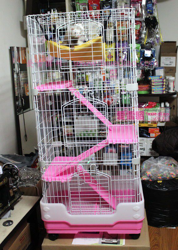 Lejia triple mink cage Legia cage with drawers convenient to clean up pet ferrets Anglo