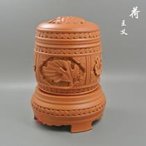 Wang Yi Lotus called jar red mud Tianjin famous family boutique raising oil gourd white insect