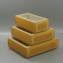 Ren Zhifeng bamboo lacewings Golden Bell box Jade bamboo tenon and Tenon melamine food tank glass panel masterpieces