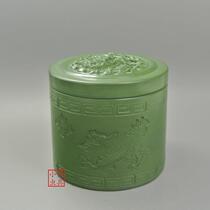 Zhang Zongyu straight tube drum basin melon skin green mud with cans fine cricket Basin Cricket cans utensils