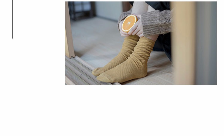 Cọc vớ, vớ mỏng, ống nữ, phiên bản Hàn Quốc, gió, vớ nữ Nhật Bản, vớ dài mùa xuân và mùa thu, vớ nữ, cotton - Bít tất nữ quần vớ