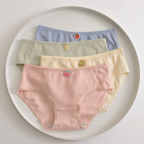 Underpants female cotton students waist autumn thin breathable girl cute Japanese girls one piece breifs female