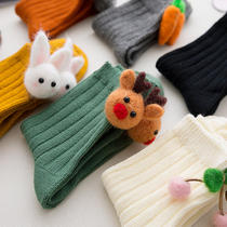 Socks womens socks autumn and winter cotton socks Japanese cute socks three-dimensional pattern cartoon funny Korean style