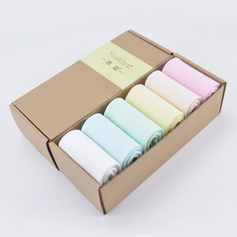 Original Foot Socks Female Midbarrel Socks Summer Thin pure colour pure cotton socks Korea Japanese Department cute 100 hitch mid-summer long section-Taobao