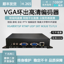VGA ring out HD video encoder vga to online game live broadcast onvif computer monitoring connected to NVR recording