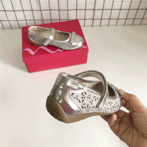 Детская черная обувь для кожаной обуви для девочек для принцессы, мягкая подошва