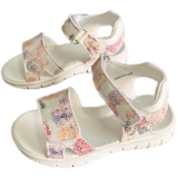 Детские нескользящие модные пляжные сандалии на липучке, Россия, мягкая подошва