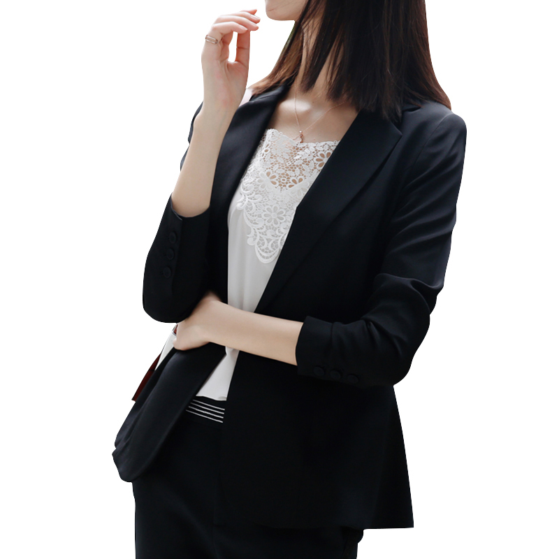 Black silk blazer women's 2021 autumn new pure mulberry silk high-grade top waist slim suit