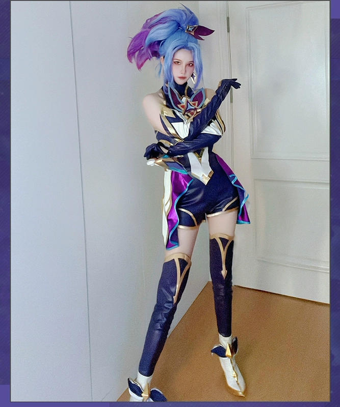 Nado LOL Liên Minh Huyền Thoại Người Giám Hộ Ngôi Sao cos Akali cosplay game trang phục anime nữ sexy cosplay lol