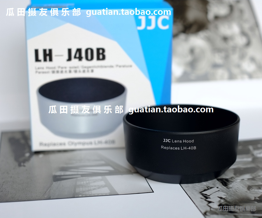 Triple Crown JJC Black LH-40B Olympus MZD 45mm 1 8 Black Lens Hood