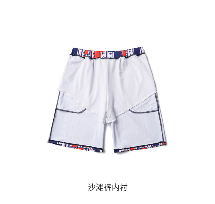 Cặp đôi đồ bơi phù hợp với phong cách váy nữ liền kề bụng bảo thủ Hàn Quốc mỏng nam lỏng lẻo nhanh khô quần đi biển 	đồ đi biển cho cặp đôi
