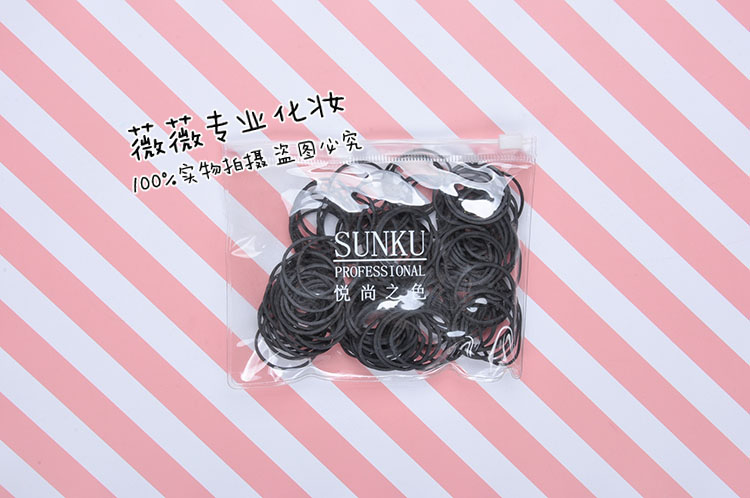 black rubber band for hair, hair tie, hair tie, hair rope, coil hair band