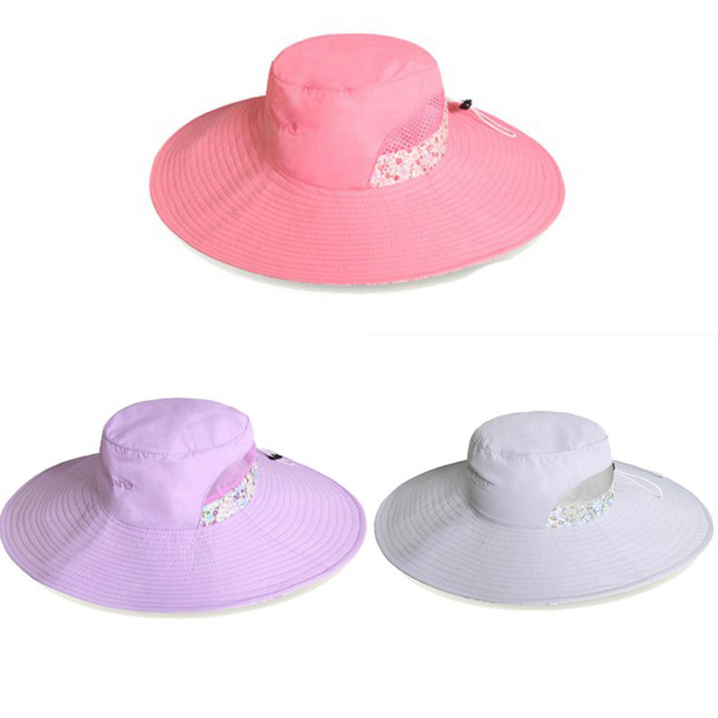 Shantuo women's outdoor breathable sunscreen quick-drying Bennie hat sun hat round brim hat fishing hat M19