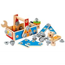 Hape Variety Carpenter Tool Box 3-6 Years Old Baby Children Boys and Girls Nut Disassembly and Assembly Educational Toys