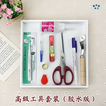 DIY non-woven hand tools Glue gun glue stick Glue scissors Water elimination pen warm white light 2 meters tote bag