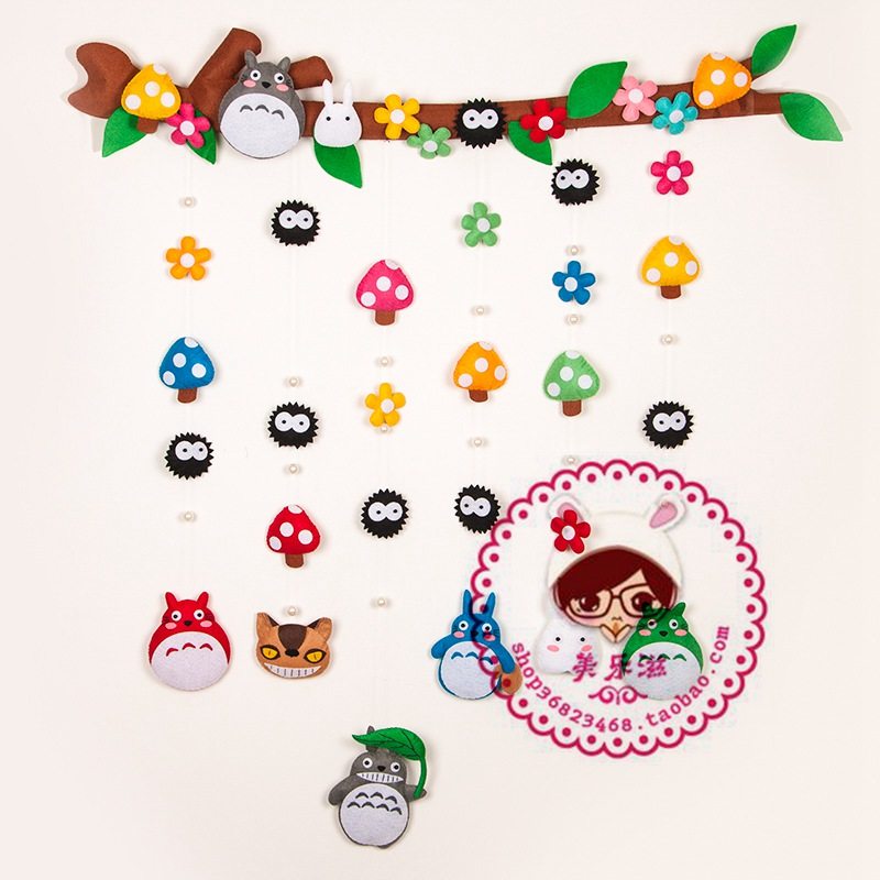 Free cutting Chinchilla family curtain Pearl edition non-woven handmade fabric diy material bag