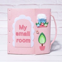 Детская книга из ткани, интеллектуальная игрушка, ткань, набор материалов, DIY, раннее развитие