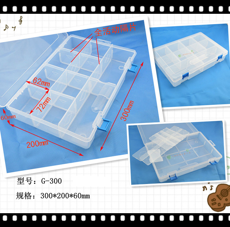 Phần cứng Dụng cụ cầm tay Bộ phận Hộp trong suốt Thành phần Hộp Trang sức Hộp vít Hộp ban đầu Hộp nhựa Hộp công cụ