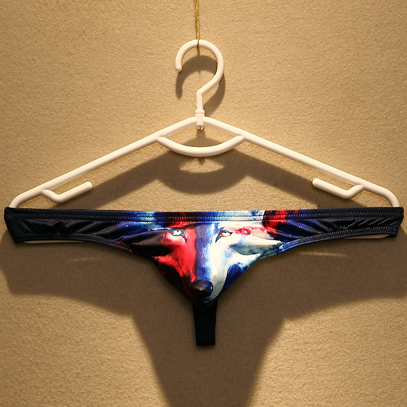 超低腰男士内裤男丁字...