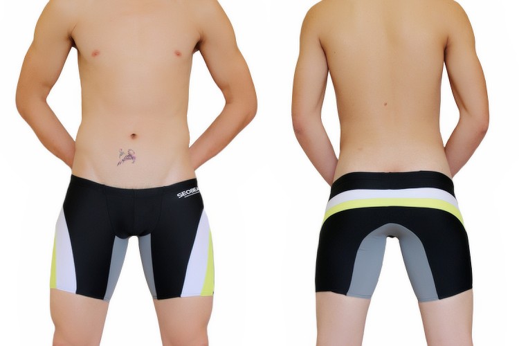 Thời trang thấp eo nam quần bơi tay dài Quần bơi nhanh khô quần bơi mùa xuân phù hợp với quần bơi nam quần bơi nam quần bơi nam