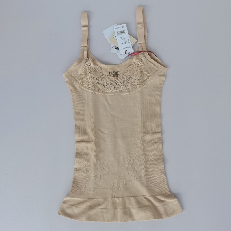 Yatingfen Y7738 Genuine Breast Support, Tummy Control, Waist Shaping, Medium Compression Lace Camisole Shapewear