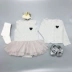 Hộp quà tặng em bé Mùa thu và mùa đông Trăng tròn Quà tặng Trăm ngày Áo dài Nữ Baby Haber cardigan Set Áo công chúa Xiêm - Bộ quà tặng em bé bán hộp quà tặng bé sơ sinh Bộ quà tặng em bé