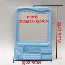 New fashion makeup wall wall hanging vanity mirror Bathroom hanging mirror shelf Dormitory mirror dressing mirror Wall-mounted bathroom