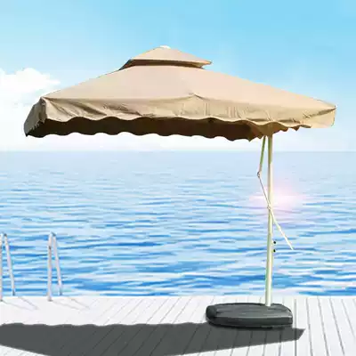 Outdoor parasol Outdoor courtyard umbrella Beach umbrella Cafe parasol Security kiosk square wrench anti-umbrella
