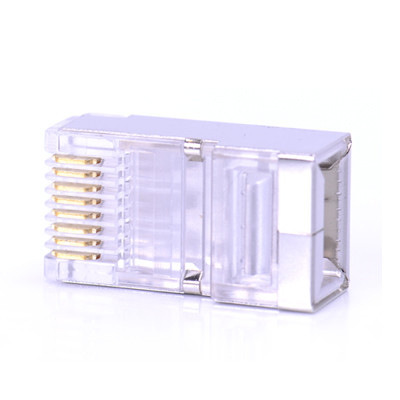 Wei Xun crystal head five types cat5e 100M shielding super five types 5 rj45 network line 100M network connector