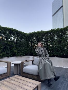 Niche Design Women's Early Autumn New Style British-Style Long Trench Coat with Tie, Elegant, Fashionable and High-End Feel