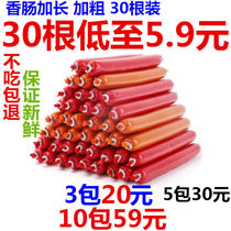 Dog ham sausage 30 Teddy puppies calcium supplement salt-free big bag pet dog snacks beef chicken sausage