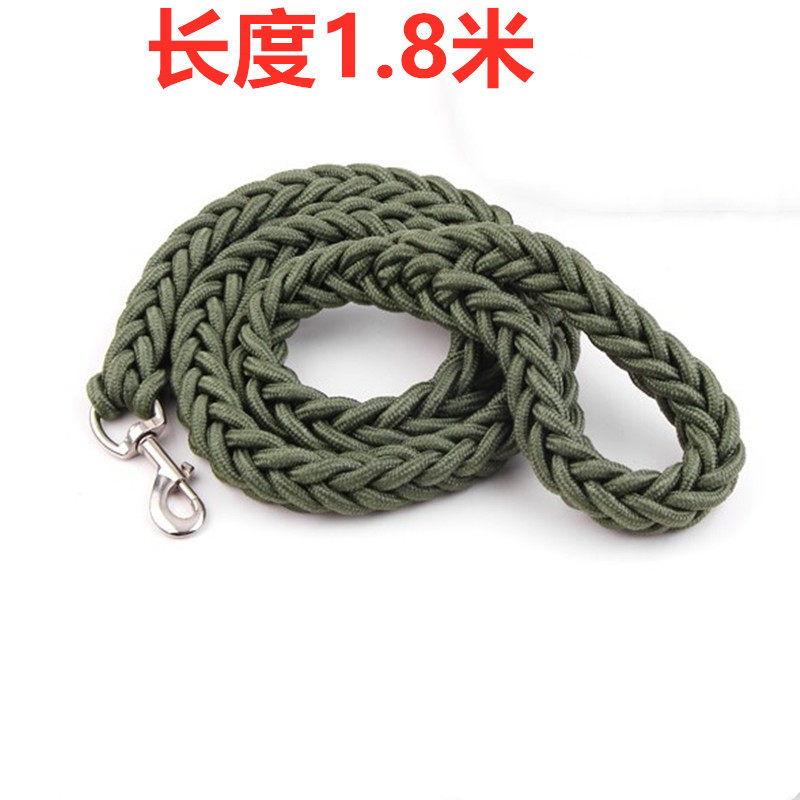 Dogs traction rope in large canine dog chain Labrador gold wool Fried Dog Rope Lengthened Coarse Rope Resistant Grindle Collar