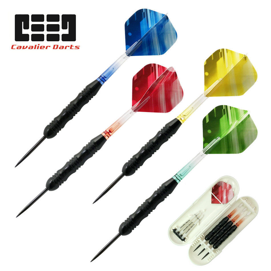 GOODARTS Knight Darts 3 Keel style Dart Pin with Gradual Layer Crystal Pole Red Yellow Blue Green Dazzling Dart Wing