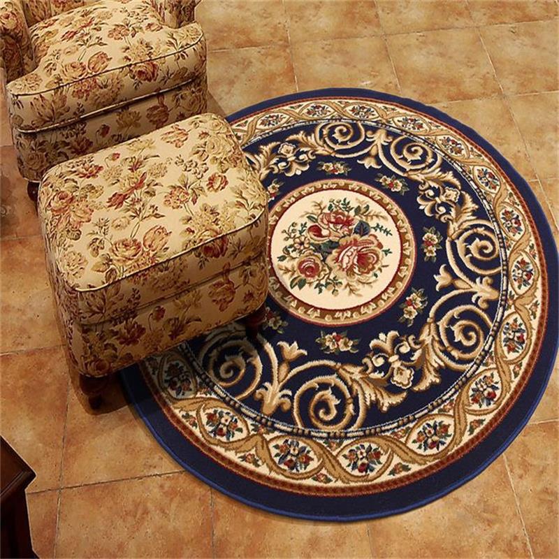 Round Carpet Living Room Au Style Bedroom Sofa Bed Side Tea Table Carpets Computerized Swivel Chair Rattan Benches Hanging Chair Ground Mat