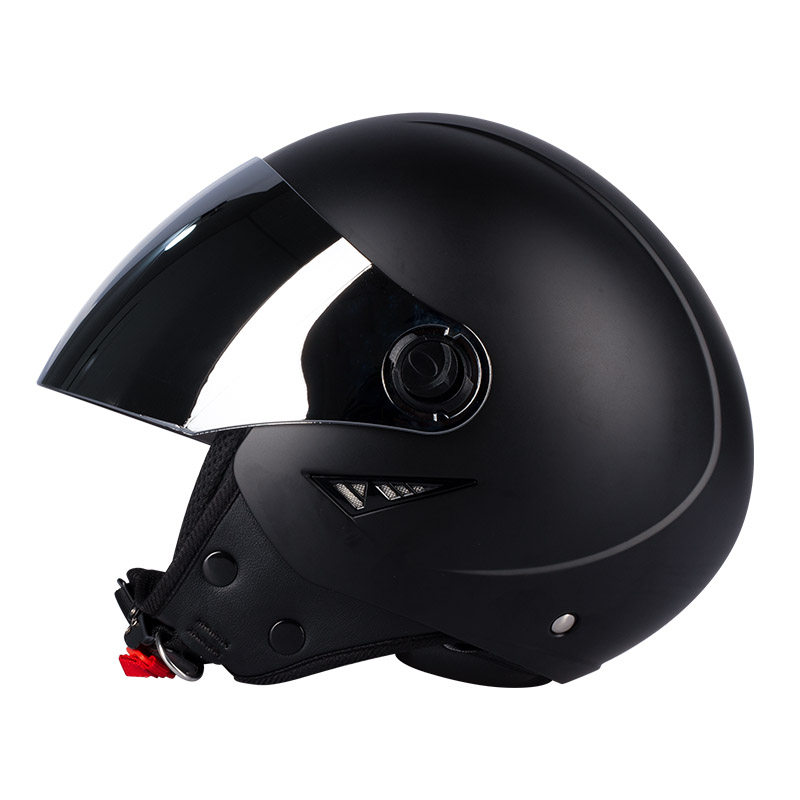 GID Electric Car Hale Safety Helmet Grey Men's Four Seasons Universal Lady Retro Locomotive Summer Personality Safety Helmet