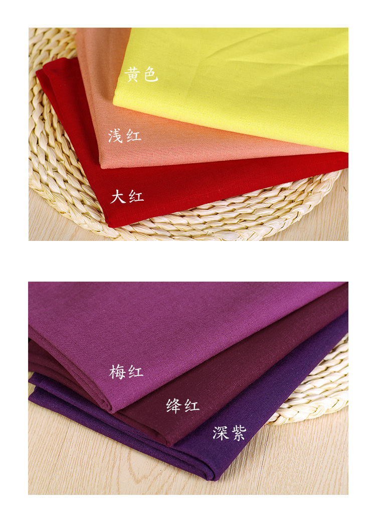 Cotton linen linen người đàn ông cotton trắng đỏ xanh váy quần quần áo quần áo home rèm cửa diy handmade vải