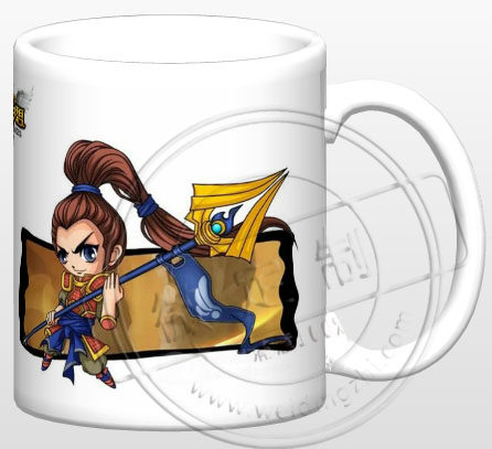 League of Legends LOL Q edition Debang manager Zhao Xin mug custom color change water cup peripheral gifts